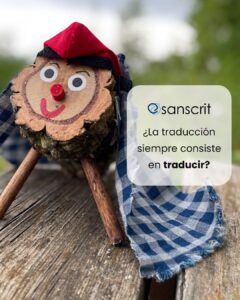 La traducción siempre consiste en traducir